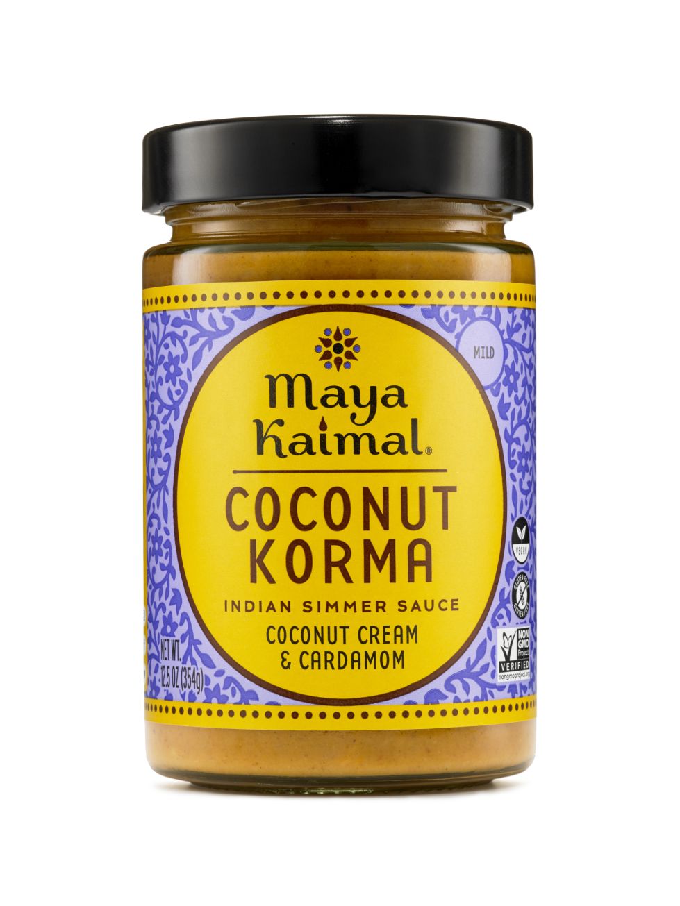 maya kaimal-simmer sauce coconut korma glass
