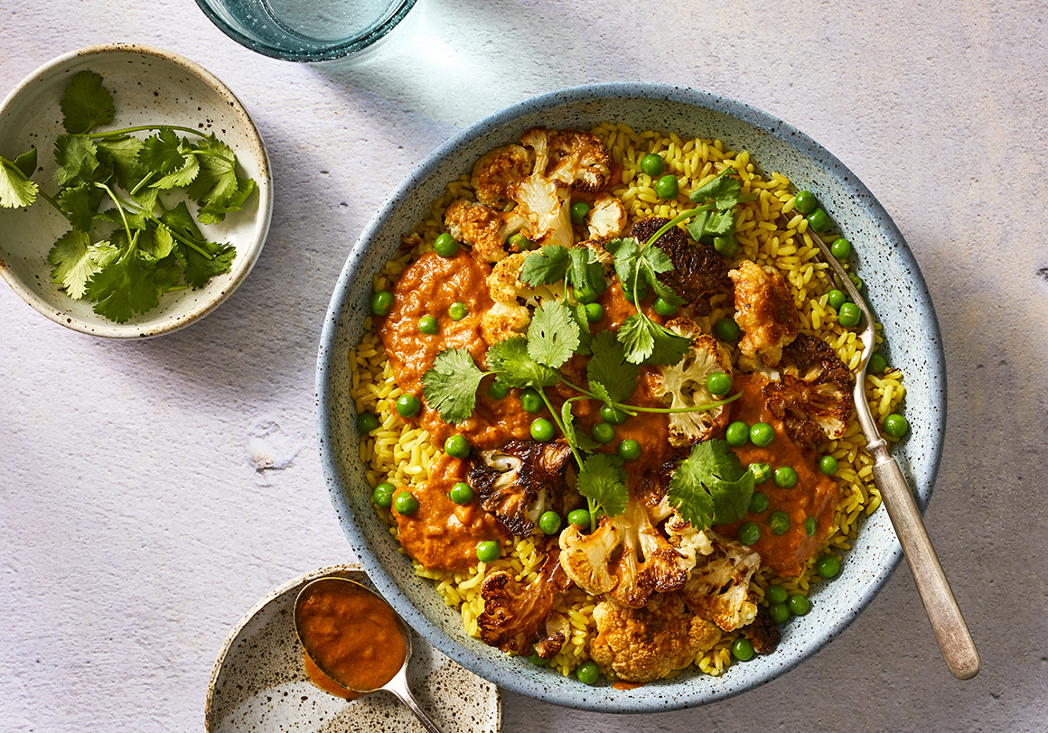 Korma Cauliflower and Peas