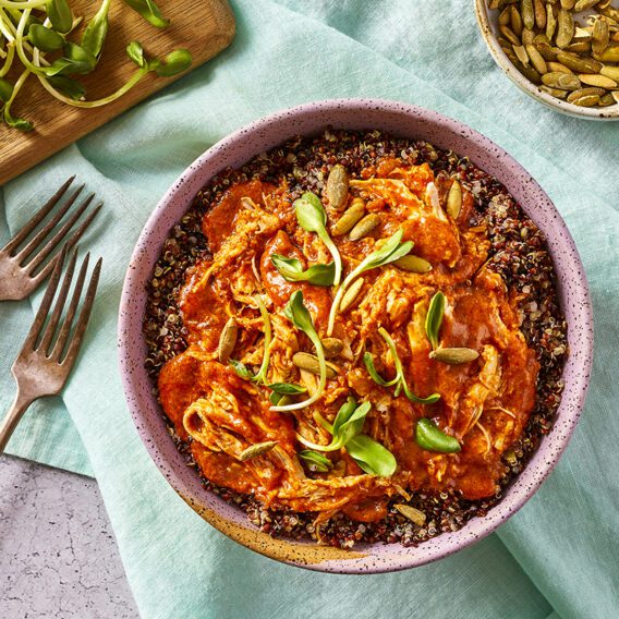 Madras Curry Bowl with Rotisserie Chicken and Quinoa