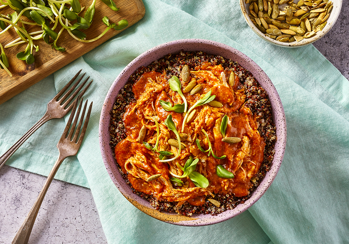 Madras Curry Bowl with Rotisserie Chicken and Quinoa