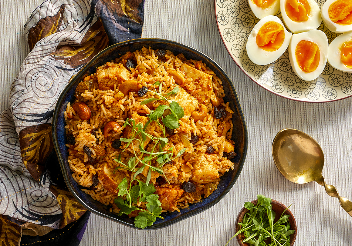 Skillet Chicken Biriyani