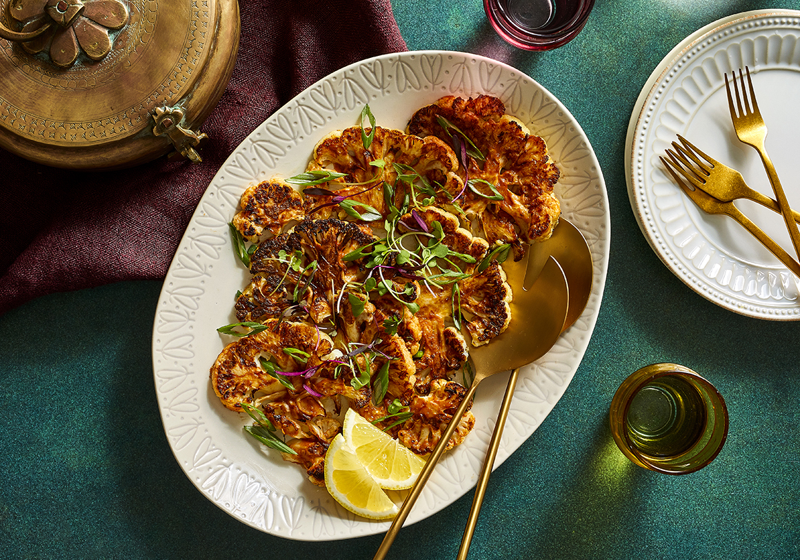 Tikka Masala Roasted Cauliflower Steaks 1