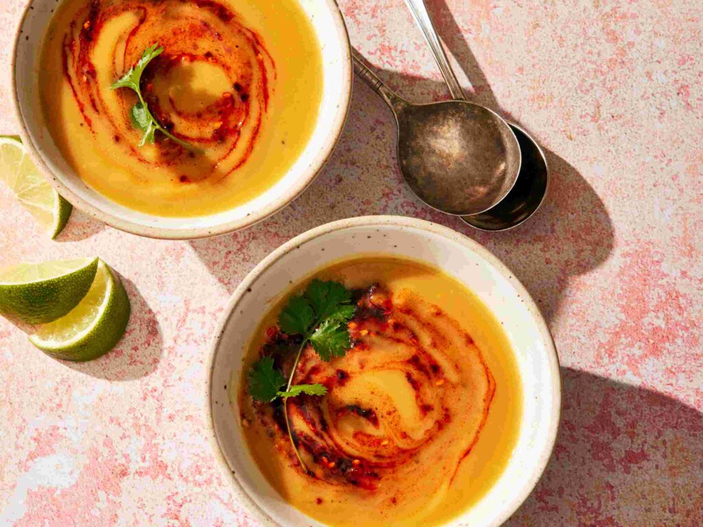 Creamy Spiced Butternut Squash Soup - Maya Kaimal